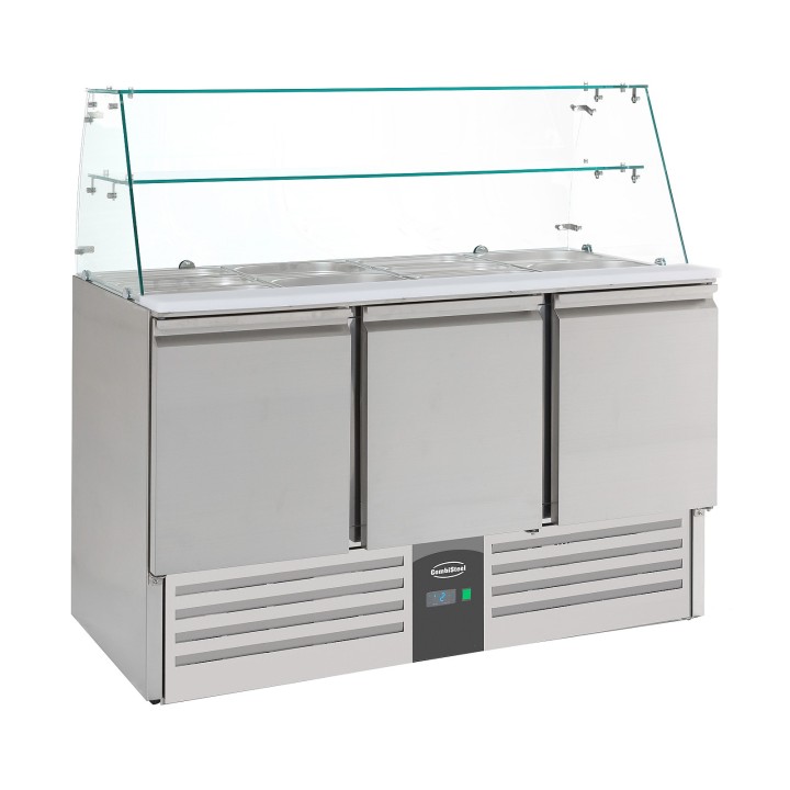 SALADETTE RÉFRIGÉREE AVEC VERRE 3 PORTES