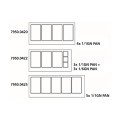 700 TABLE RÉFRIGÉRÉE AVEC VERRE 2 PORTES  3X 1/1 + 3X 1/6 GN RÉCIPIENT