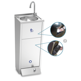 VRIJSTAANDE HANDWASSER XS - HEET EN KOUD WATER HLMP1 FRICOSMOS