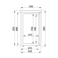 ARRIÈRE BAR RÉFRIGÉRÉE NOIR 4 PORTES EN VERRE  *TRANSPORT SUR DEMANDE*