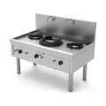FOURNEAU WOK GAZ, 3 BRULEURS, L 1390 MM YWK312