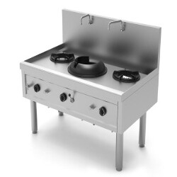 WOK FORNUIS GAS, 3 BRANDERS, L 1390 MM YWK312