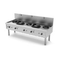 FOURNEAU WOK GAZ, 5 BRULEURS, L 2310 MM YWK523