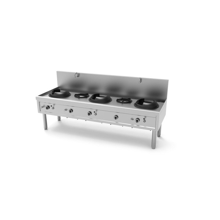 WOK FORNUIS GAS, 5 BRANDERS, L 2450 MM YWK532