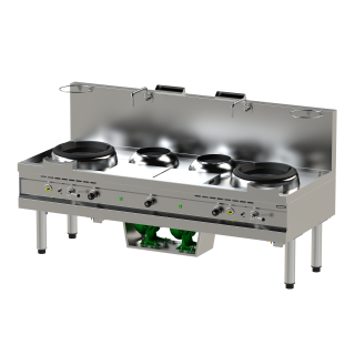 WOK TURBO, 2 BRULEURS, L 2200 MM YNGKB02290 NAYATI