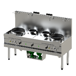 WOK TURBO, 2 BRULEURS, L 2200 MM YNGKB02290 NAYATI