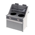 FRITEUSE GAZ HAUT RENDEMENT, CUVE RONDE 2 x 18 L, ELECTRONIQUE RFGS2 SOFINOR