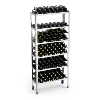 SCHAP VOOR OPSLAG VAN 192 WIJNFLESSEN, L 800 MM JWINE08 FRICOSMOS