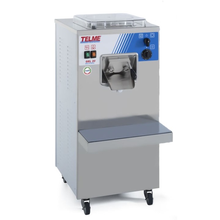 TURBINE A GLACE VERTICALE, 20 L/H, EXTRACTION AUTOMATIQUE GEL20 TELME ITALY