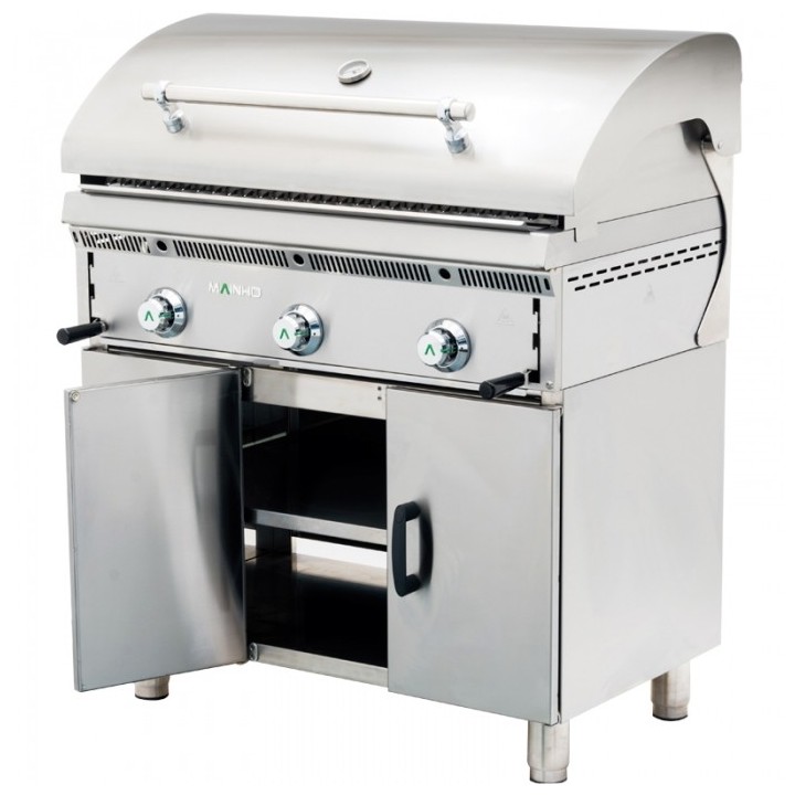 GRILL BARBECUE SUR ARMOIRE FERME, L 900 MM RBBQ090 MAINHO