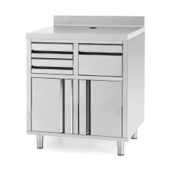 MEUBLE POUR MACHINE A CAFE, L 820 MM AMCAF0820 INFRICO