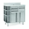 MEUBLE POUR MACHINE A CAFE, L 1000 MM AMCAF1000 INFRICO