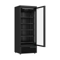 RÉFRIGÉRATEUR 1 PORTE EN VERRE NOIR JDE-600R BL
