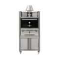 FOURS BBQ A CHARBON DE BOIS, 45 REPAS, AVEC ARMOIRE SUR ROUES WCHOROC54 ROASTER