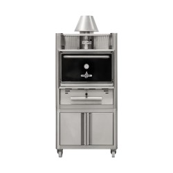 FOURS BBQ A CHARBON DE BOIS, 75 REPAS, AVEC ARMOIRE SUR ROUES WCHOROC74 ROASTER