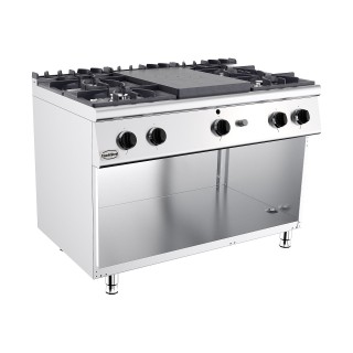 BASE 700 CUISINIÈRE AVEC PLAQUE COUP DE FEU À GAZ 4 BR.