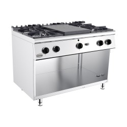 BASE 700 CUISINIÈRE AVEC PLAQUE COUP DE FEU À GAZ 4 BR.