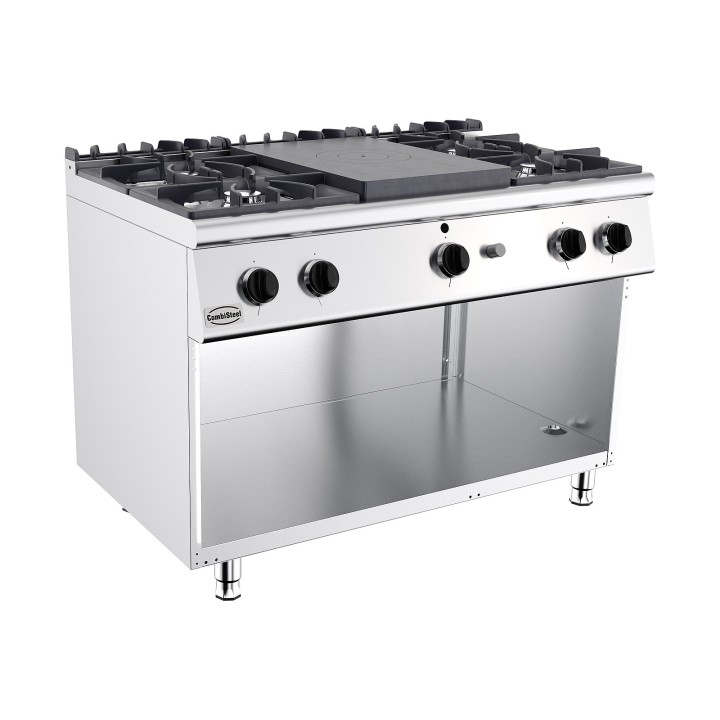 BASE 700 CUISINIÈRE AVEC PLAQUE COUP DE FEU À GAZ 4 BR.