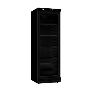 RÉFRIGÉRATEUR 1 PORTE EN VERRE 382L NOIR SANS CANOPY
