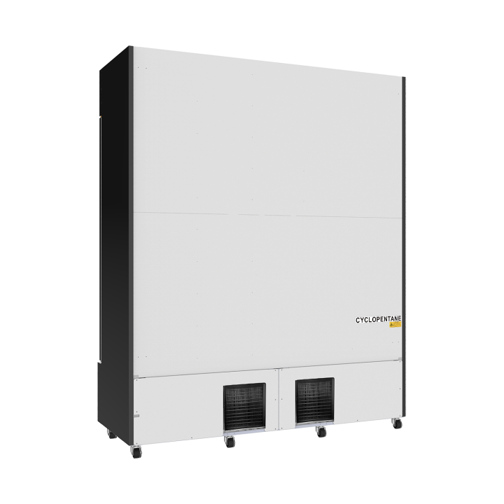 RÉFRIGÉRATEUR 3 PORTES EN VERRE NOIR FCU-1200 BL