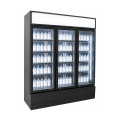 RÉFRIGÉRATEUR 3 PORTES EN VERRE NOIR FCU-1200 BL