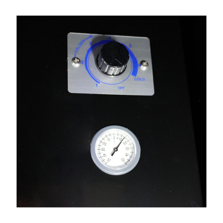 RÉFRIGÉRATEUR 3 PORTES EN VERRE NOIR FCU-1200 BL