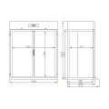 ROLL-IN CONGÉLATEUR EN ACIER INOX MONO BLOCK 1400 LTR