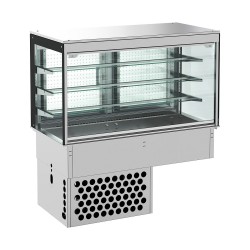 DROP-IN VITRINE CUBIQUE RÉFRIGÉRÉE - FERMÉ 3/1