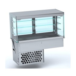 DROP-IN VITRINE CUBIQUE RÉFRIGÉRÉE - FERMÉ 4/1