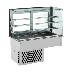 DROP-IN VITRINE CUBIQUE RÉFRIGÉRÉE - FERMÉ 5/1