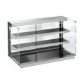DROP-IN VITRINE CUBIQUE CHAUFFANTE AVEC PLAQUE VITRO CERAMIQUE NOIR 3/1