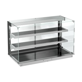 DROP-IN VITRINE CUBIQUE CHAUFFANTE AVEC PLAQUE VITRO CERAMIQUE NOIR 5/1