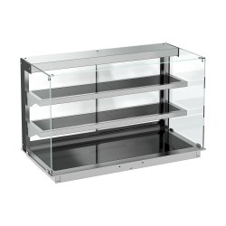 DROP-IN VITRINE CUBIQUE CHAUFFANTE AVEC PLAQUE VITRO CERAMIQUE NOIR 5/1