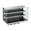 DROP-IN VITRINE CUBIQUE CHAUFFANTE AVEC PLAQUE VITRO CERAMIQUE MODELE MURAL - NOIR 3/1