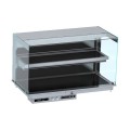 DROP-IN VITRINE CUBIQUE CHAUFFANTE AVEC PLAQUE VITRO CERAMIQUE MODELE MURAL - NOIR 4/1