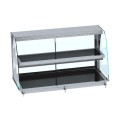 DROP-IN VITRINE COURBEE CHAUFFANTE AVEC PLAQUE VITRO CERAMIQUE NOIR 4/1
