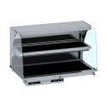 DROP-IN VITRINE COURBEE CHAUFFANTE AVEC PLAQUE VITRO CERAMIQUE MODELE MURAL - NOIR 4/1