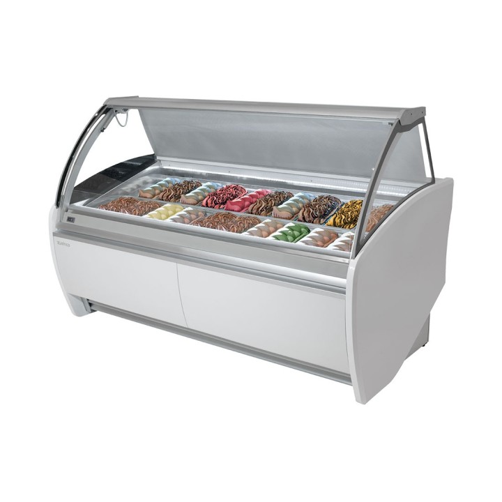 TOONBANK ICE-CREAM, GEBOGEN RUITEN, 14 x 5 L GVAR12H INFRICO
