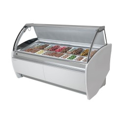 COMPTOIR VITRINE ICE-CREAM, VITRES BOMBEES, 16 x 5 L GVAR15H INFRICO