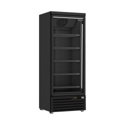 CONGÉLATEUR 1 PORTE EN VERRE NOIR JDE-600F BL
