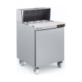FRIGO TABLE DE PREPARATION 1 PORTE - 8 x GN 1/6 - AMERCAN STYLE FSDT-27-8 CORECO