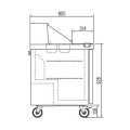 BEREIDINGSKOELTAFEL 2 DEUREN - 16 x GN 1/6 - AMERIKAANSE STIJL FSDT-60-16 CORECO