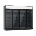 CONGÉLATEUR 4 PORTES EN VERRE NOIR INS-2060F BL  *TRANSPORT SUR DEMANDE*