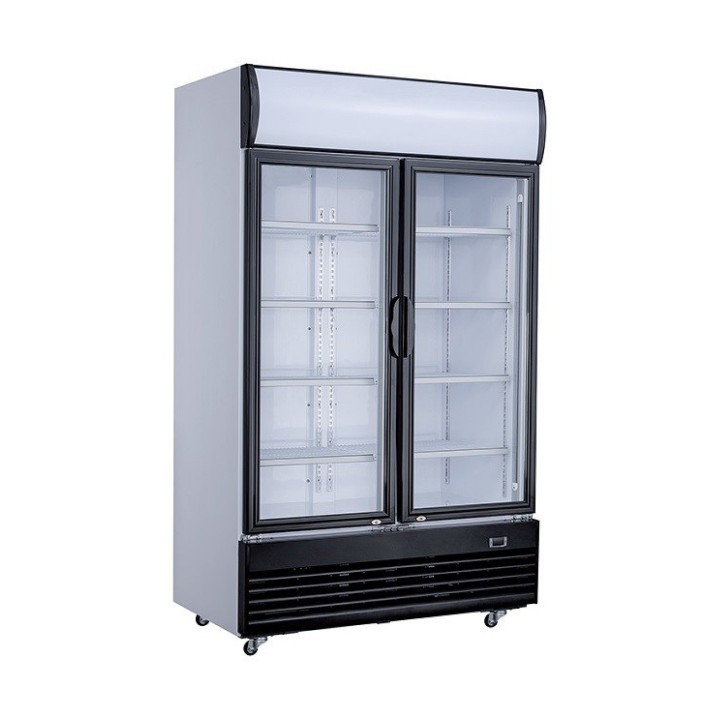 RÉFRIGÉRATEUR 2 PORTES EN VERRE 800L