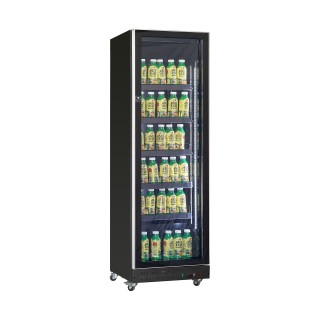 RÉFRIGÉRATEUR 1 PORTE EN VERRE NOIR