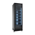 RÉFRIGÉRATEUR 1 PORTE EN VERRE NOIR
