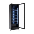 RÉFRIGÉRATEUR 1 PORTE EN VERRE NOIR