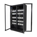 RÉFRIGÉRATEUR 2 PORTES EN VERRE NOIR