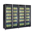RÉFRIGÉRATEUR 4 PORTES EN VERRE NOIR  *TRANSPORT SUR DEMANDE*