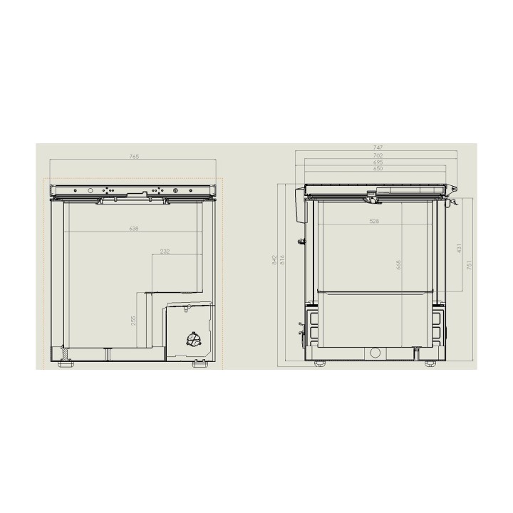 CONGÉLATEUR BAHUT COUVERCLE EN INOX 202 L